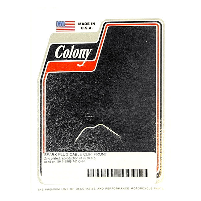 Colony, Wire Clip. Front Spark Plug Cable for 36-64 74 Ohv
