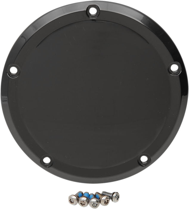 Drag Specialties Cover Derby 5-Hole Glossy Black - Part #11070556 - Hogparts UK