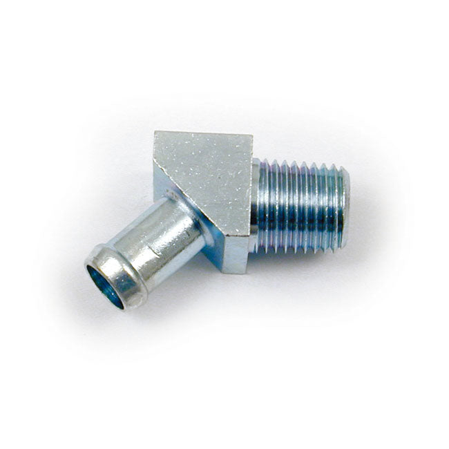 45 Degree Elbow Fitting, 1/4 NPT for 87-90 Softail