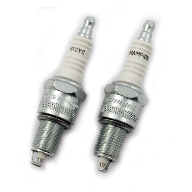 Champion, Copper Plus Spark Plug. N12Yc for L78-E82 Fl; L78-79 FX; 84-99 Big Twin(Excl. TC); 75-E78 FL, FX