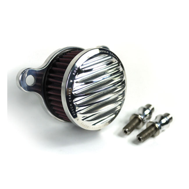 Rough Crafts, Air Cleaner Kit. Polished for 04-20 XL (Excl. XR1200)