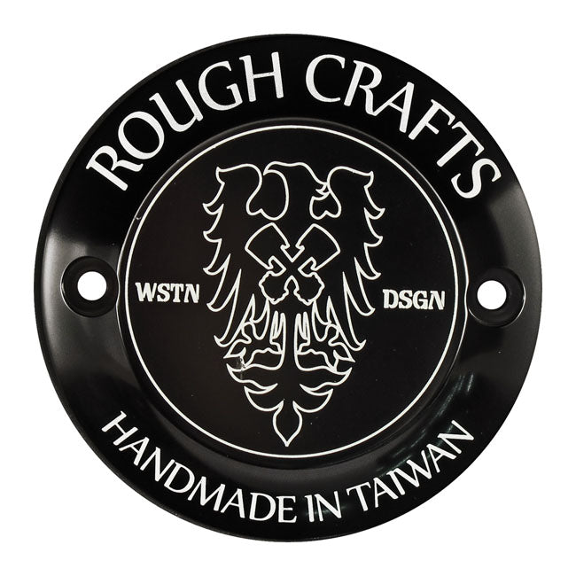 Rough Crafts, Point Cover. 2-Hole, Black for 70-99Big Twin (Excl. TC); 04-20 XL