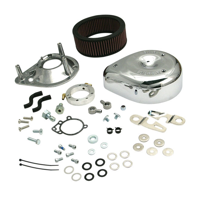 S&S, Teardrop Air Cleaner Assembly for 91-06 XL (Cv Carb)