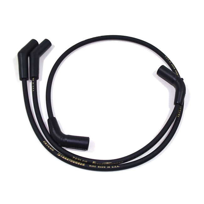 Taylor, 8mm Street Thunder Spark Plug Wire Set. Black for 09-16 Touring, Trikes