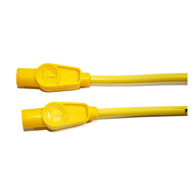 Taylor, 8mm Spiro-Pro Universal Spark Plug Wire Set. Yellow for Universal For Use With Pre-Twin Cam Style Coils