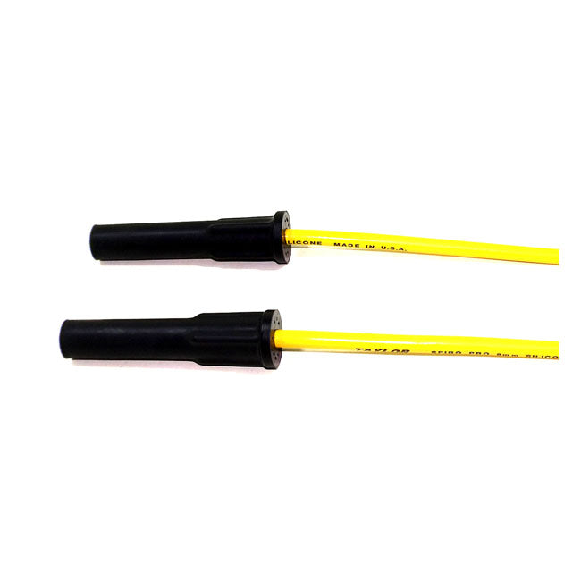 Taylor, 8mm Pro Comp Univ. Spark Plug Wire Kit. Yellow for Universal For Pre-Twin Cam Style Coils