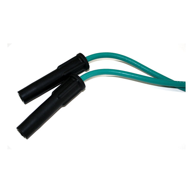 Taylor, 8mm Pro Comp Univ. Spark Plug Wire Kit. Teal for Universal For Pre-Twin Cam Style Coils