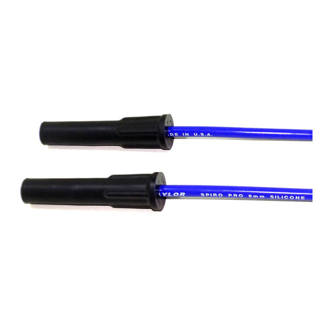 Taylor, 8mm Pro Comp Univ. Spark Plug Wire Kit. Blue for Universal For Pre-Twin Cam Style Coils