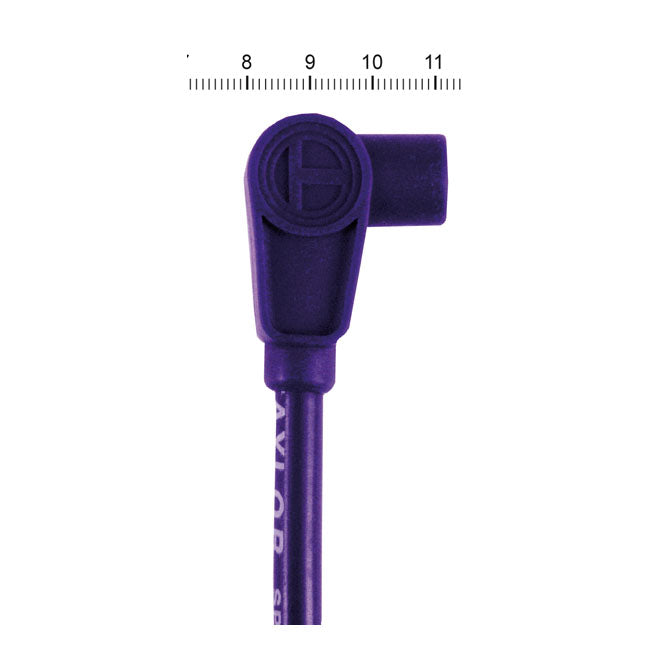 Taylor, 8mm Pro Wire Spark Plug Wire Set. Purple for 65-85 FL, FX, XL; 84-99 Softail; 91-98 Dyna