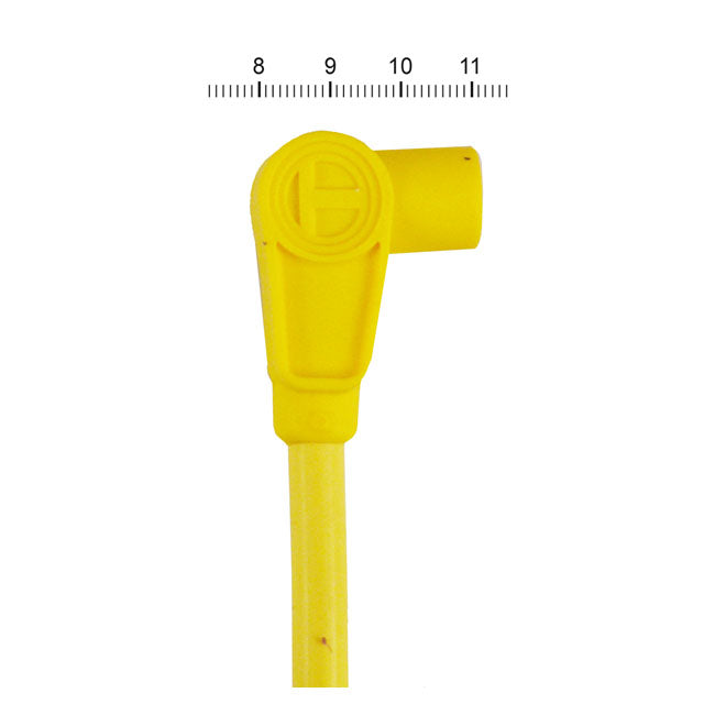 Taylor, 8mm Pro Wire Spark Plug Wire Set. Yellow for 65-85 FL, FX, XL; 84-99 Softail; 91-98 Dyna