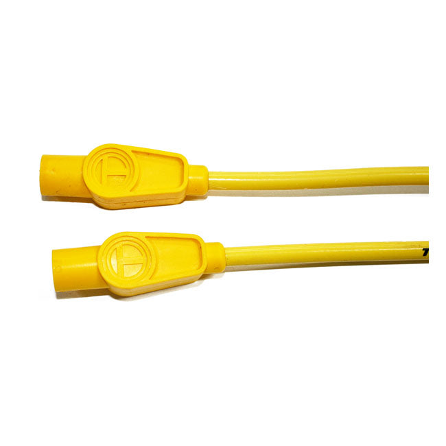 Taylor, 8mm Pro Wire Spark Plug Wire Set. Yellow for 80-98 Flt; 86-03 XL (Excl. XL1200S)