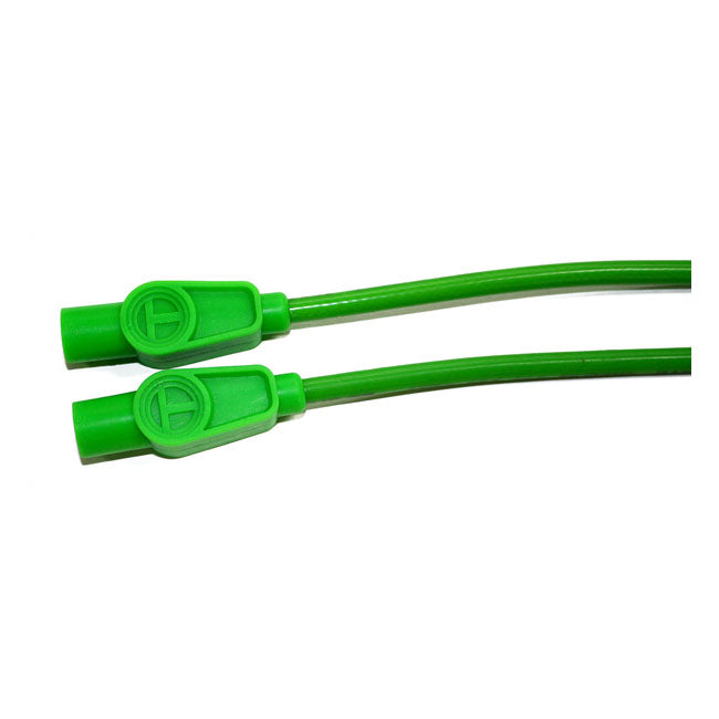 Taylor, 8mm Pro Wire Spark Plug Wire Set. Green for 80-98 Flt; 86-03 XL (Excl. XL1200S)