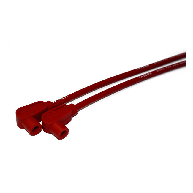 Taylor, 8mm Pro Spark Plug Wire Set. Red for 82-94 FXR With Centre Mounted Coil