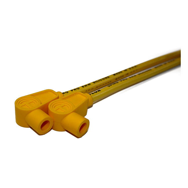 Taylor, 8mm Pro Spark Plug Wire Set. Yellow for 82-94 FXR With Centre Mounted Coil