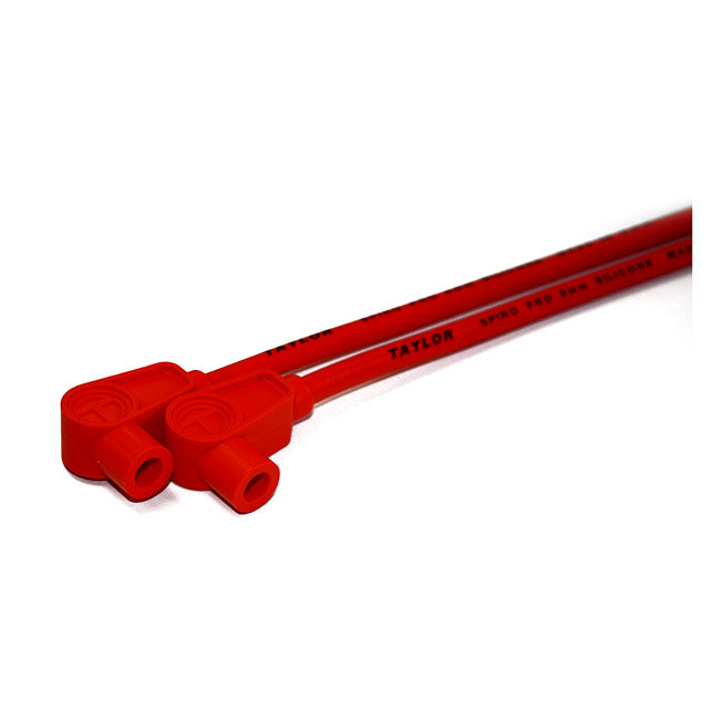 Taylor, 8mm Pro Spark Plug Wire Set. Orange for 82-94 FXR With Centre Mounted Coil