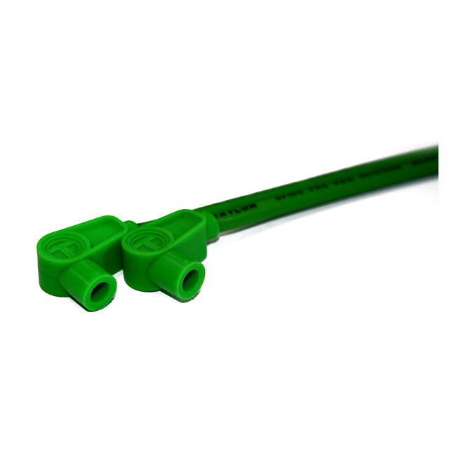 Taylor, 8mm Pro Spark Plug Wire Set. Green for 82-94 FXR With Centre Mounted Coil