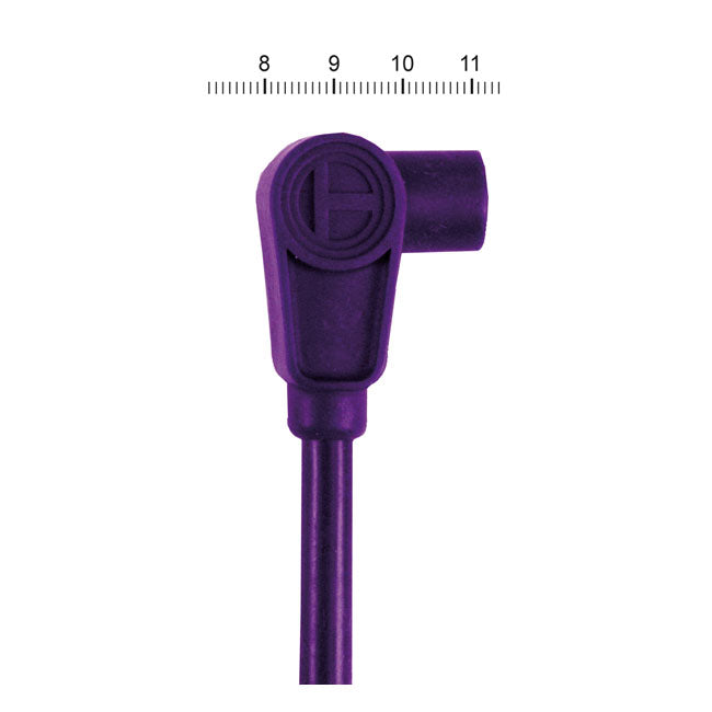 Taylor, 8mm Pro Wire Spark Plug Wire Set. Purple for 00-17 Softail (Excl. 08-11 FXCW/C; 11-13 FXs Blackline; 13-16 FXsb Breakout); 99-17 Dyna