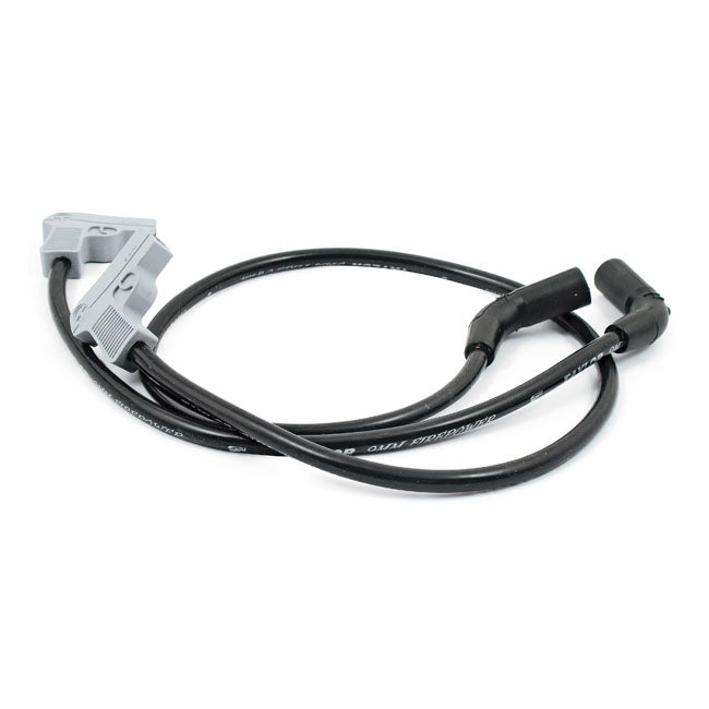 Taylor, 9mm Fire Power Spark Plug Wire Set. Black/Silver for 09-16 Touring