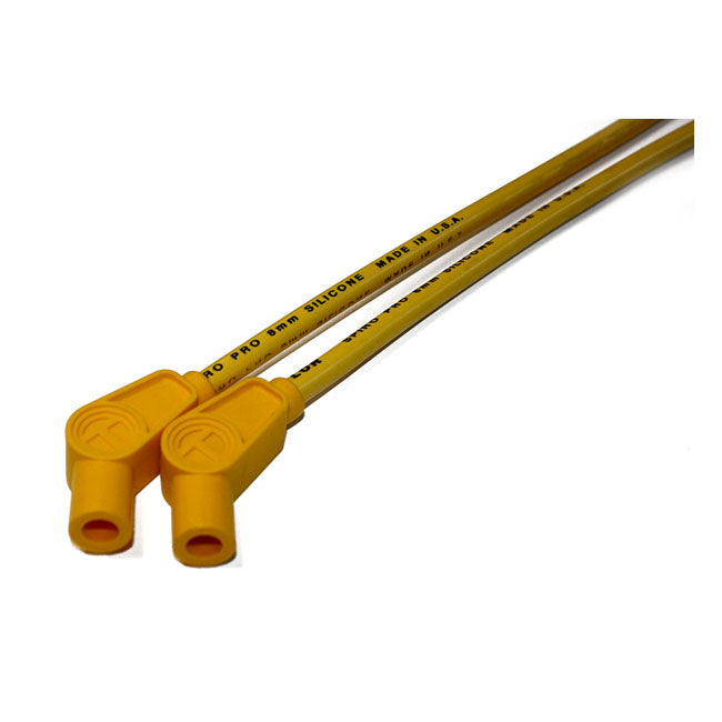 Taylor, 8mm Pro Wire Spark Plug Wire Set. Yellow for 09-16 Touring