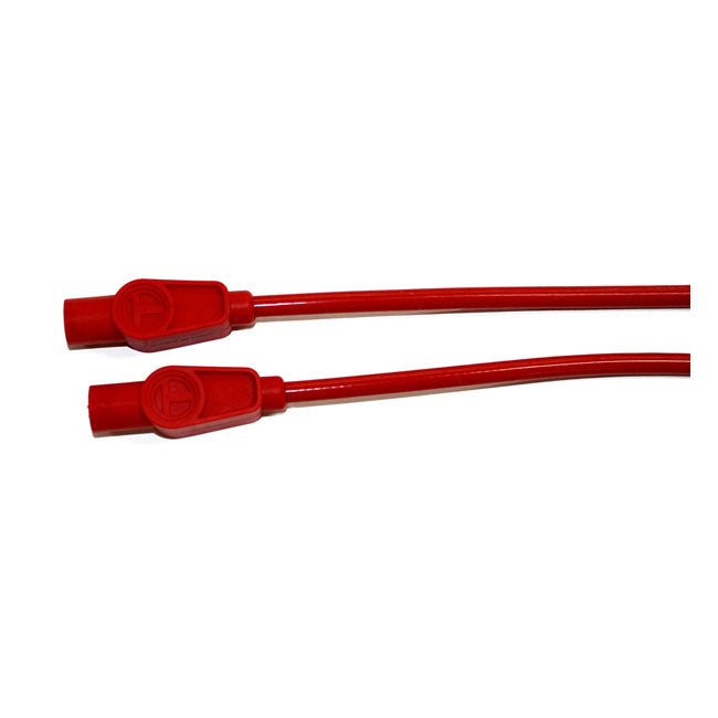 Taylor, 8mm Pro Wire Spark Plug Wire Set. Red for 99-06Flt/Touring With Carb; 07-20 XL (Excl. 08-12XR1200)