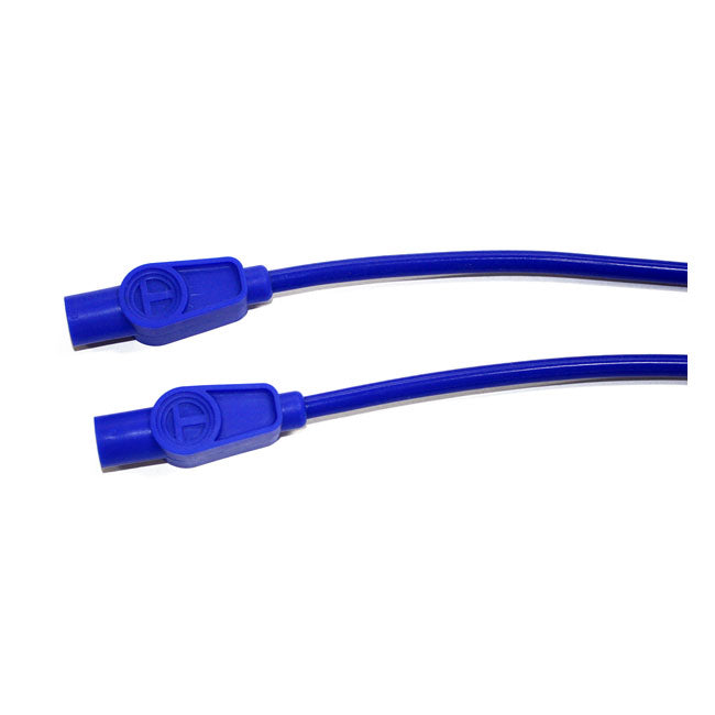 Taylor, 8mm Pro Wire Spark Plug Wire Set. Blue for 99-06Flt/Touring With Carb; 07-20 XL (Excl. 08-12XR1200)