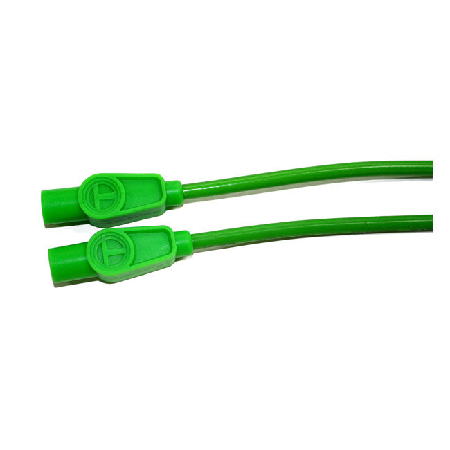 Taylor, 8mm Pro Wire Spark Plug Wire Set. Green for 99-06Flt/Touring With Carb; 07-20 XL (Excl. 08-12XR1200)