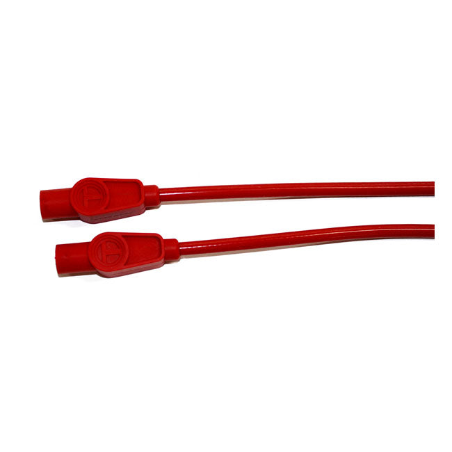 Taylor, 8mm Pro Wire Spark Plug Wire Set. Red for 99-08 Touring With Injection; 04-06 XL