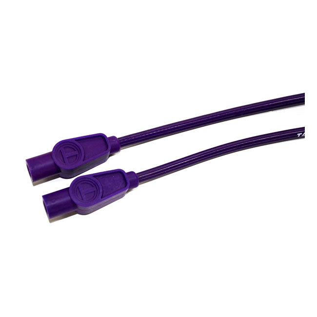 Taylor, 8mm Pro Wire Spark Plug Wire Set. Purple for 99-08 Touring With Injection; 04-06 XL