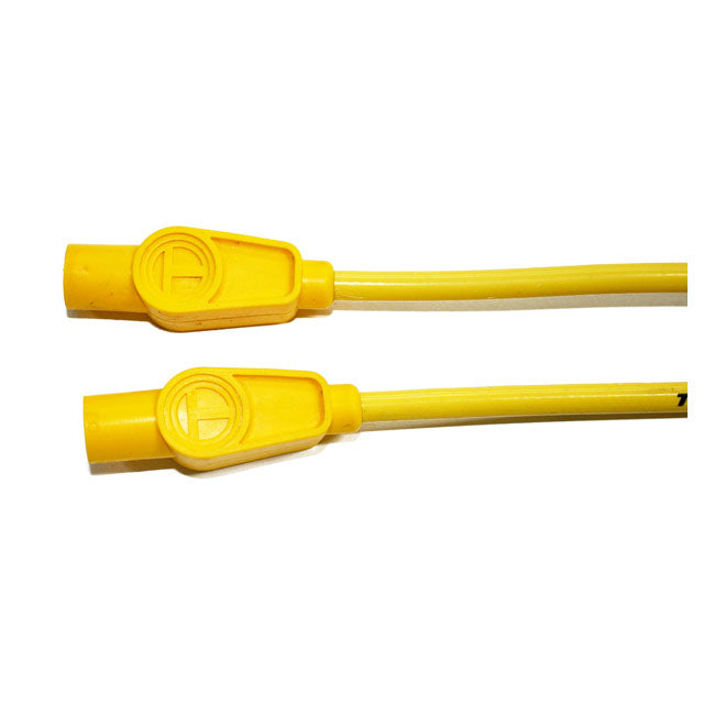 Taylor, 8mm Pro Wire Spark Plug Wire Set. Yellow for 99-08 Touring With Injection; 04-06 XL