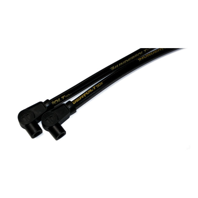 Taylor, 10.4mm mm Thundervolt-50 Spark Plug Wire Set. Black for 65-85 FL, FX, XL; 84-99 Softail; 91-98 Dyna
