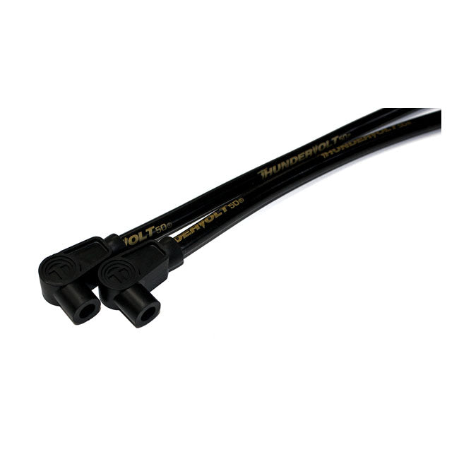 Taylor, 10.4mm mm Thundervolt-50 Spark Plug Wire Set. Black for 00-17 Softail (Excl. 08-11 FXCW/C; 11-13 FXs Blackline; 13-16 FXsb Breakout); 99-17 Dyna