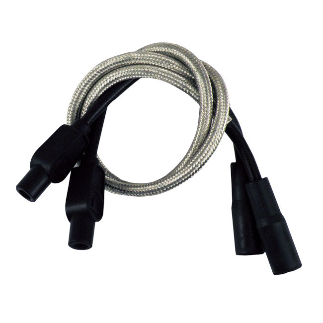 Taylor, 8mm Pro Braided Stainless Spark Plug Wire Set for 99-08 Flt With Injection; 04-06 XL