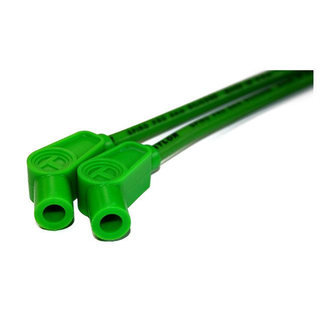 Taylor, 8mm Pro Wire Spark Plug Wire Set. Green for 09-16 Touring