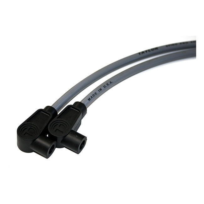 Taylor, 8mm Spiro-Pro Universal Spark Plug Wire Set. Gray for Universal For Use With Pre-Twin Cam Style Coils