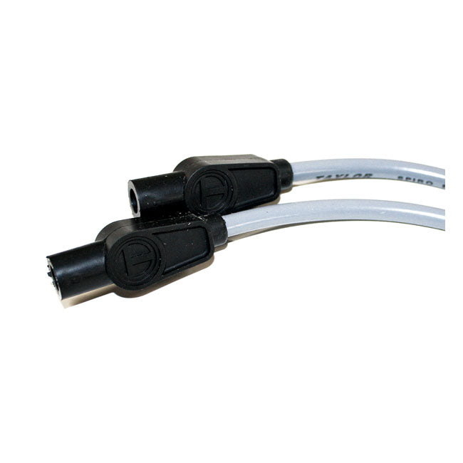 Taylor, 8mm Spiro-Pro Universal Spark Plug Wire Set. Gray for Universal For Use With Pre-Twin Cam Style Coils