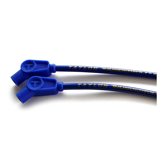 Taylor, 8.2mm Thundervolt Spark Plug Wire Set. Blue for 09-16 Touring
