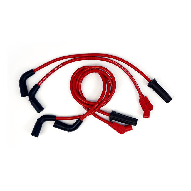 Taylor, 8mm Pro Wire Spark Plug Wire Set. Red for 17-20 M8 Touring