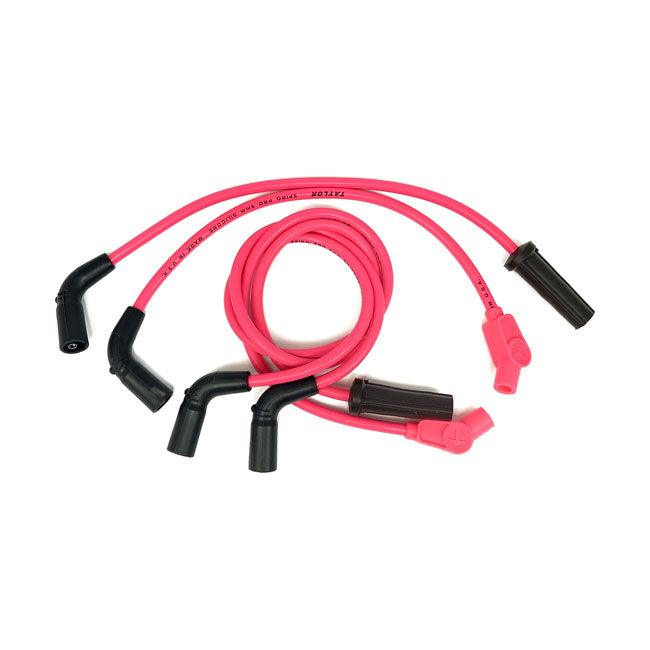 Taylor, 8mm Pro Wire Spark Plug Wire Set. Pink for 17-20 M8 Touring