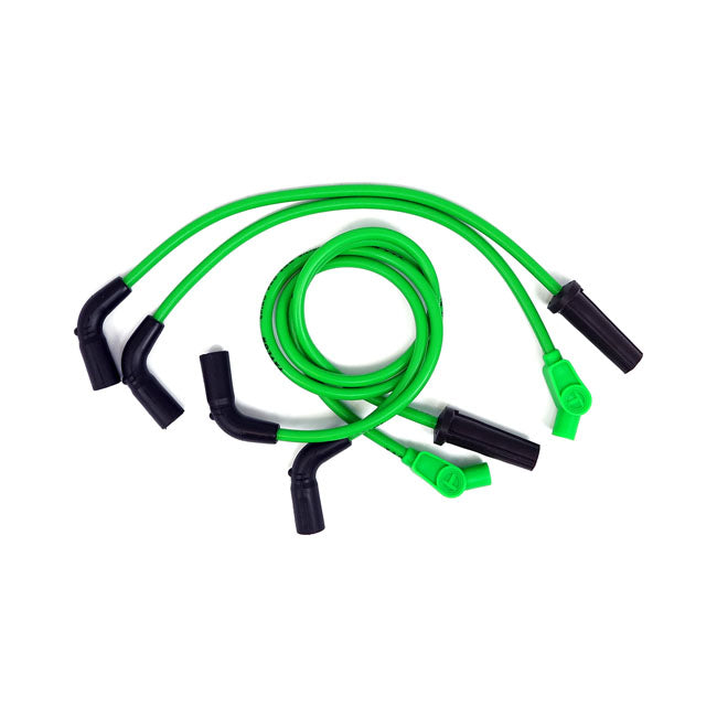 Taylor, 8mm Pro Wire Spark Plug Wire Set. Green for 17-20 M8 Touring