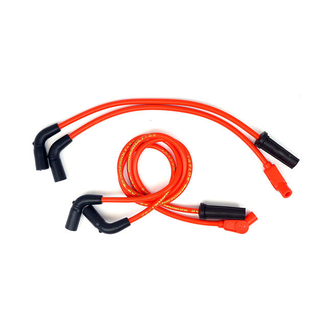 Taylor, 8.2mm Thundervolt Spark Plug Wire Set. Orange for 17-20 M8 Touring
