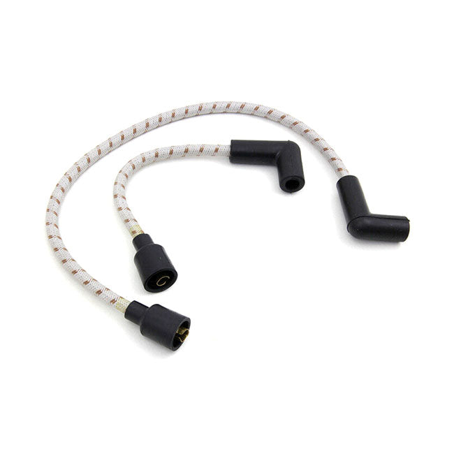 Taylor, Classic Thunder Braided Cloth Spark Plug Wire Set for 65-85 FL, FX, XL; 84-99 Softail; 91-98 Dyna