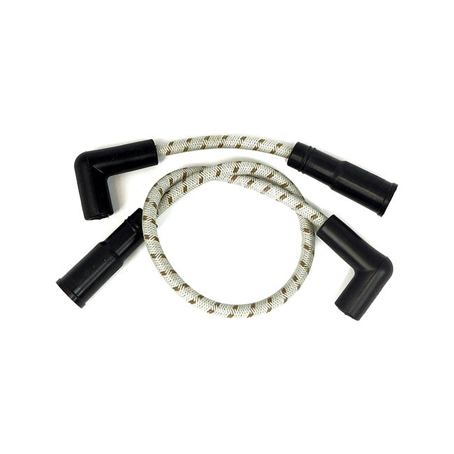 Taylor, Classic Thunder Braided Cloth Spark Plug Wire Set for 00-17 Softail (Excl. 08-11 FXCW/C; 11-13 FXs Blackline; 13-16 FXsb Breakout); 99-17 Dyna