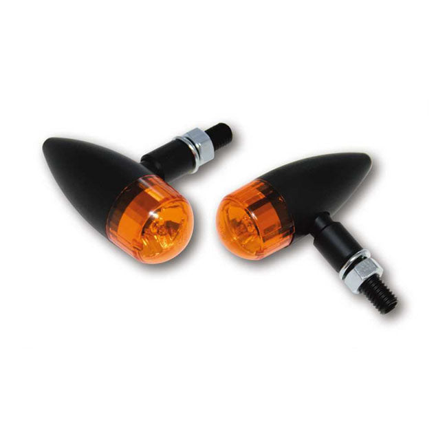 MCS Midi Bullet Turn Signal Set. Black
