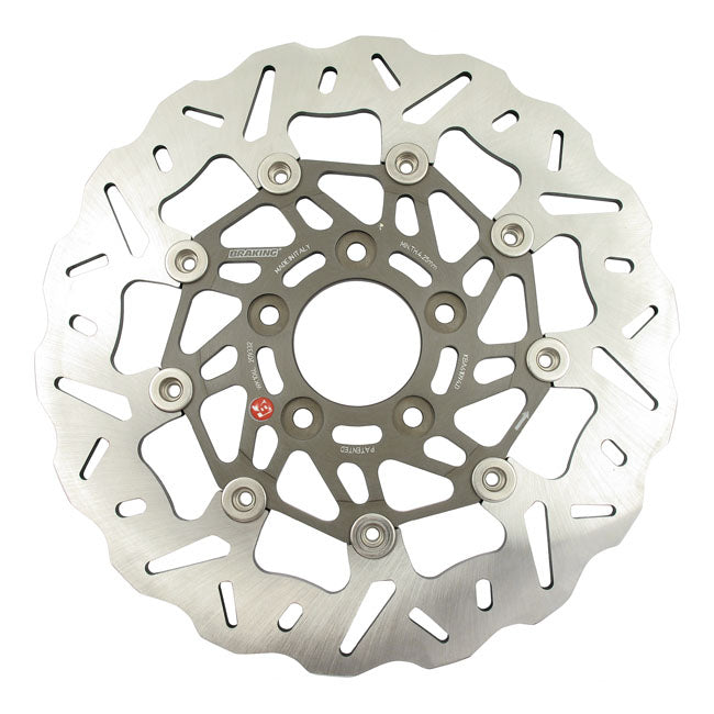 Braking Wave Brake Rotor 11.5", Front Left. TUV for 00-14 Softail (Excl. Springers); 00-05 Dyna; 00-07 Touring; 00-13 XL; 08-12 XR1200