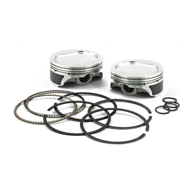 Kb Performance, 96"/103" To 110" Twin Cam Piston Kit. Std for 07-17 110" Twin Cam