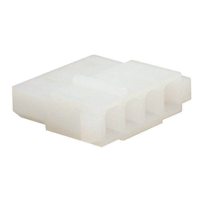 Namz, Amp/Te Connector. White, Plug, 4-Pin
