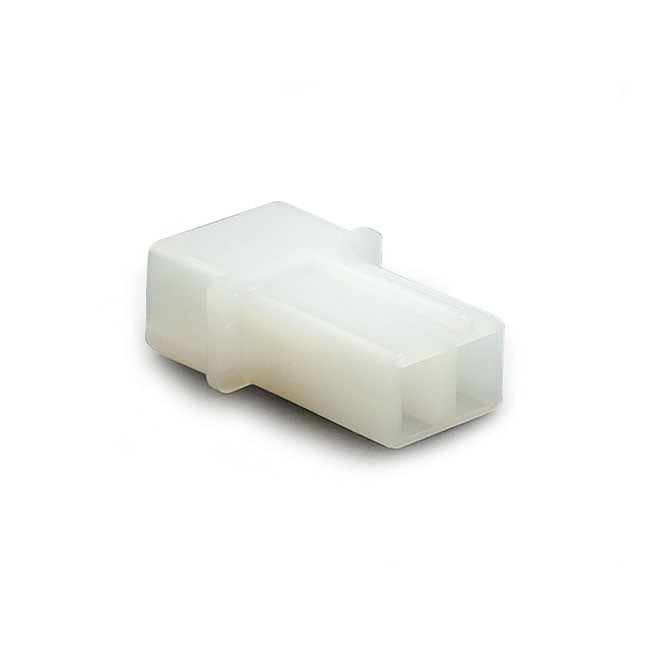 Namz, Amp/Te Connector. White, Receptable, 2-Pins