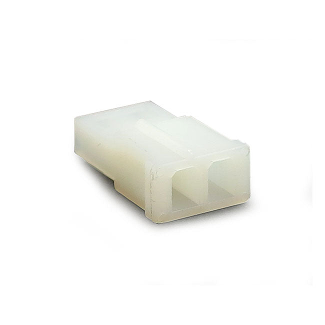 Namz, Amp/Te Connector. White, Plug, 2-Pins