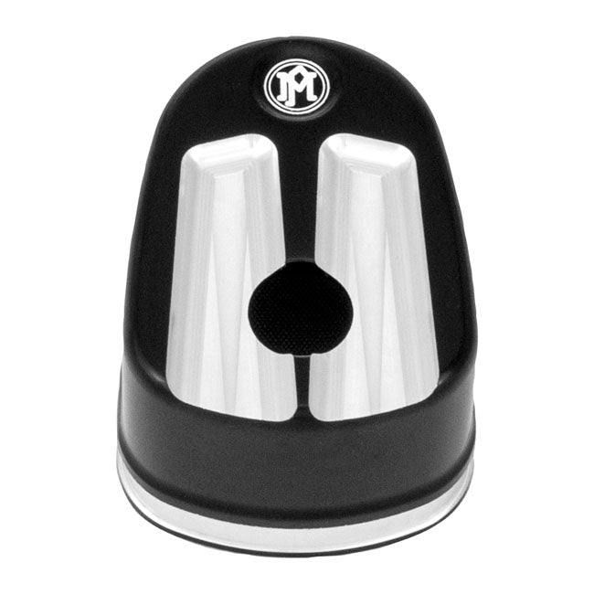 Performance Machine, Ignition Switch Cover Scallop. Black Cc for 07-13 Touring, Trike (Excl. FLHR Road Kings)