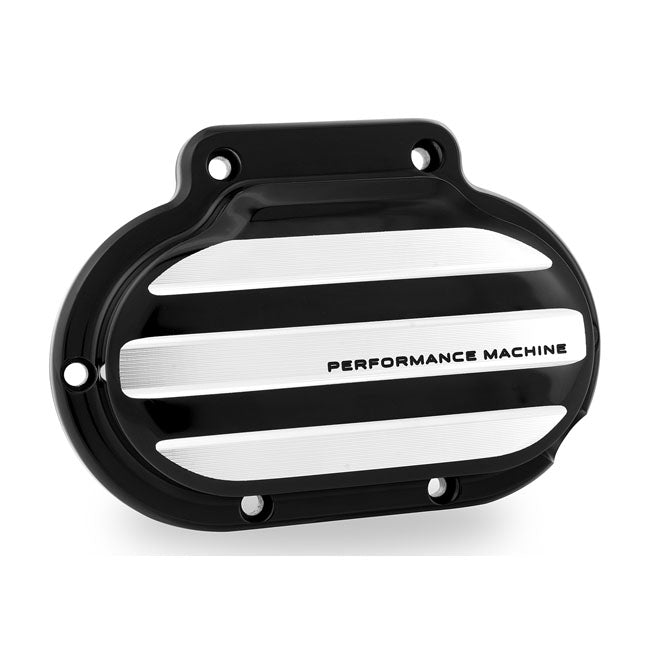 Pm Transmission End Cover Drive, Cable Clutch. Contrast Cut for 06-17 Dyna; 07-17 Softail; 07-13 Touring; 14-16 FLHR/C Touring Without Fairing